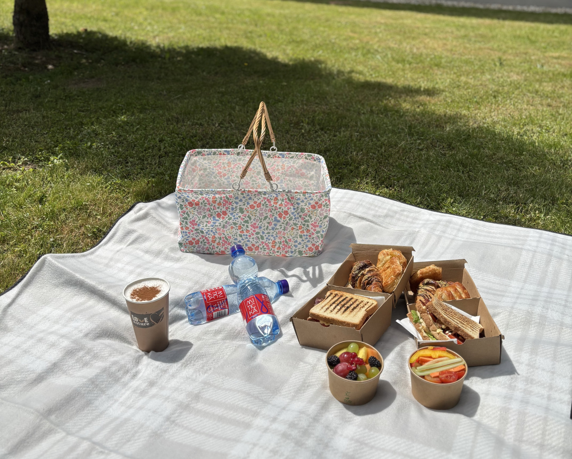 The picnic basket includes